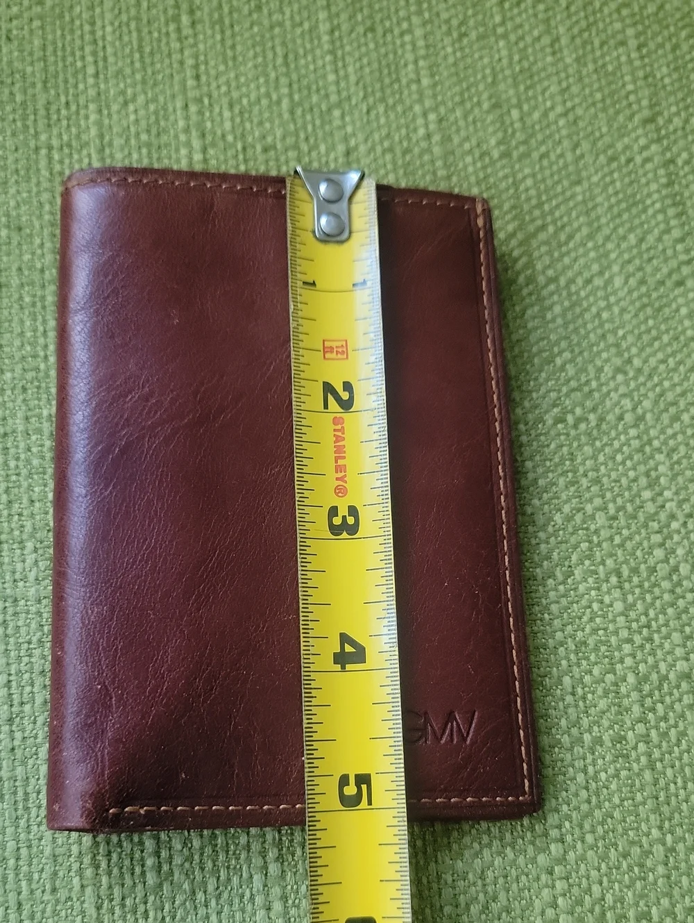 GanMarcoVenturi Brown Leather Passport Wallet - Classic Men's Accessory